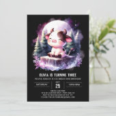 Invitation Anniversaire de la vache moderne modifiable (Debout devant)