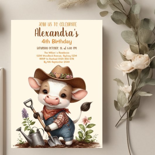 Invitation Anniversaire de la Vache Sainte