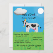 Invitation Anniversaire de la Vache Sainte (Devant)