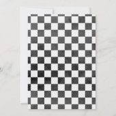 Invitation Anniversaire de la voiture de course, anniversaire (Dos)