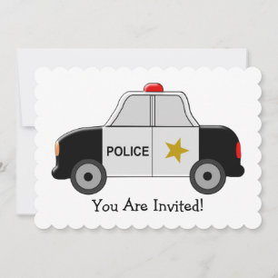 Invitation Anniversaire de la voiture de police