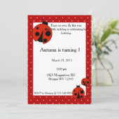 Invitation Anniversaire de Lady Bug (Debout devant)