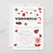 Invitation Anniversaire de Ladybug (Devant)