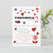 Invitation Anniversaire de Ladybug (Debout devant)