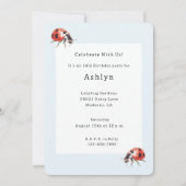 Invitation Anniversaire de Ladybugs (Devant)