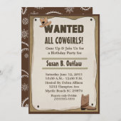 Invitation Anniversaire de l'affiche Recherchée (Devant / Derrière)