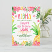 Invitation Anniversaire de l'Aloha Luau (Debout devant)