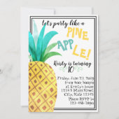 Invitation Anniversaire de l'ananas (Devant)