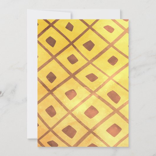 Invitation Anniversaire de l'ananas (Dos)