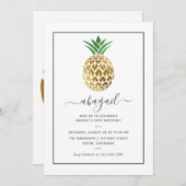 Invitation Anniversaire de l'ananas (Devant / Derrière)