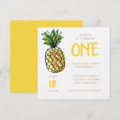 Invitation Anniversaire de l'ananas (Devant / Derrière)