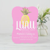 Invitation Anniversaire de l'ananas LUAU (Debout devant)