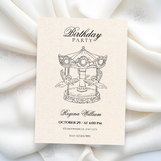 Invitation Anniversaire de l'ange 