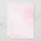 Invitation Anniversaire de lapin arc rose (Dos)