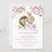 Invitation Anniversaire De Lapin - Oeufs De Pastel