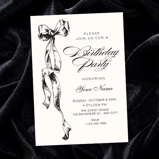 Invitation Anniversaire de l'arc