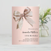 Invitation anniversaire de l'arc en or rose (Debout devant)