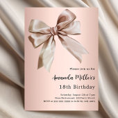 Invitation anniversaire de l'arc en or rose