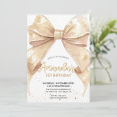 Invitation anniversaire de l'arc parties scintillant (Debout devant)