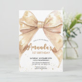 Invitation anniversaire de l'arc parties scintillant (Debout devant)