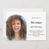 Invitation Anniversaire de l'arc photo (Devant)