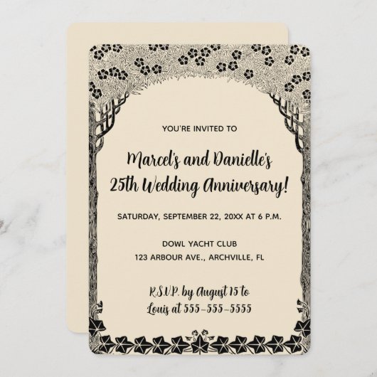 Invitation Anniversaire de l'Arche modifiable (Devant / Derrière)