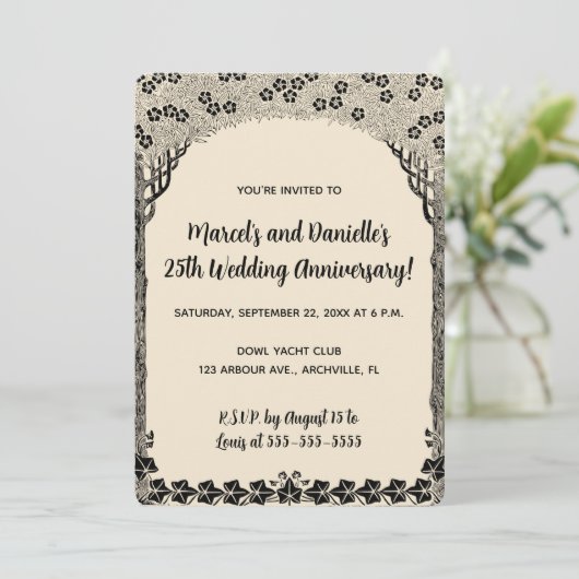 Invitation Anniversaire de l'Arche modifiable (Debout devant)