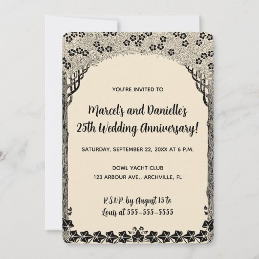 Invitation Anniversaire de l'Arche modifiable (Devant)