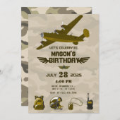 Invitation Anniversaire de l'armée (Devant / Derrière)