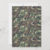 Invitation Anniversaire de l'armée Camo (Dos)