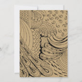 Invitation anniversaire de l'art ornemental vintage (Dos)