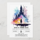 Invitation Anniversaire de l'Assistant de lavage de baguette  (Devant / Derrière)