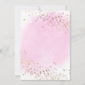 Invitation Anniversaire de l'astronaute de la fête des filles (Dos)