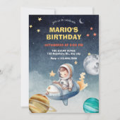 Invitation Anniversaire de l'astronaute et de l'espace aérien (Devant)