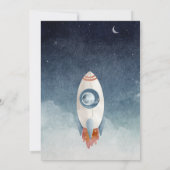 Invitation Anniversaire de l'astronaute et de l'espace aérien (Dos)