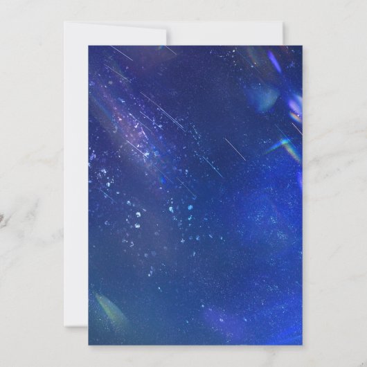 Invitation Anniversaire de l'astronaute spatial (Dos)