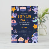 Invitation Anniversaire de l'astronaute spatial (Debout devant)