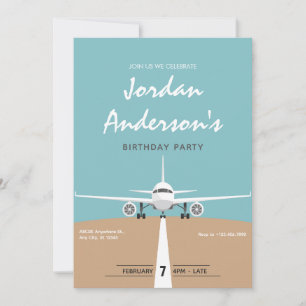 Invitation anniversaire de l'avion