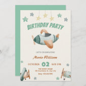 Invitation anniversaire de l'avion (Devant / Derrière)