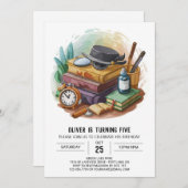 Invitation Anniversaire de l'détective numérique moderne (Devant / Derrière)