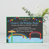 Invitation Anniversaire de l'écran de démarrage (Debout devant)