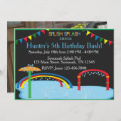 Invitation Anniversaire de l'écran de démarrage (Devant / Derrière)