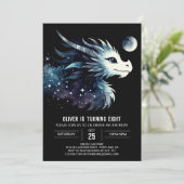 Invitation Anniversaire de l'élégant Bold Dragon (Debout devant)