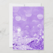 INVITATION ANNIVERSAIRE DE L'ÉLÉGANT ET SIMPLE LAVENDER BOKEH (Dos)