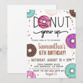 Invitation Anniversaire de l'élevage de Donut au c (Devant / Derrière)