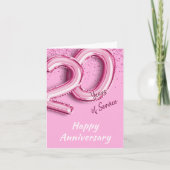 Invitation Anniversaire de l'employé 20ans PinkBalloon Pold C (Devant)