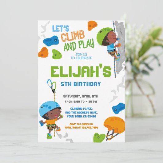 Invitation Anniversaire de l'Escalade rock (Debout devant)