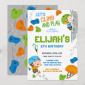 Invitation Anniversaire de l'Escalade rock (Devant / Derrière)