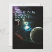 Invitation Anniversaire de l'espace (Dos)