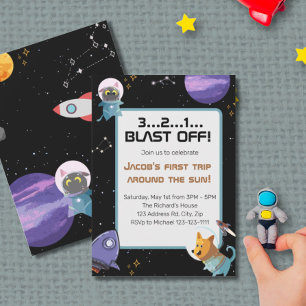 Invitation Anniversaire de l'espace, 1er anniversaire